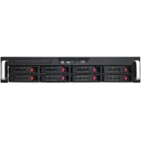 Серверный корпус ExeGate Pro 2U550-HS08 RM 19", высота 2U, глубина 550, БП 1U-1000ADS, 8xHotSwap, USB