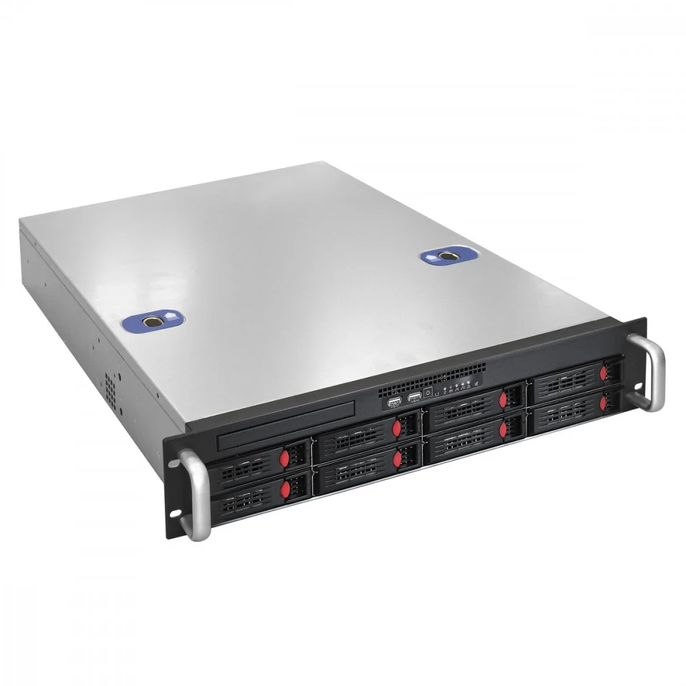 Серверная платформа ExeGate Pro 2U550-HS08 <RM 19", высота 2U, глубина 550, Redundant БП 2x1200W, 8xHotSwap, 2xUSB>