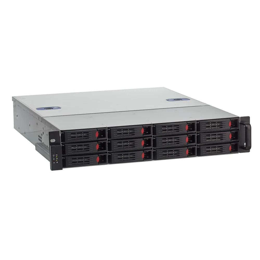 Серверная платформа ExeGate Pro 2U550-HS12 RM 19", высота 2U, глубина 550, Redundant БП 2x1000W, 12xHotSwap, USB