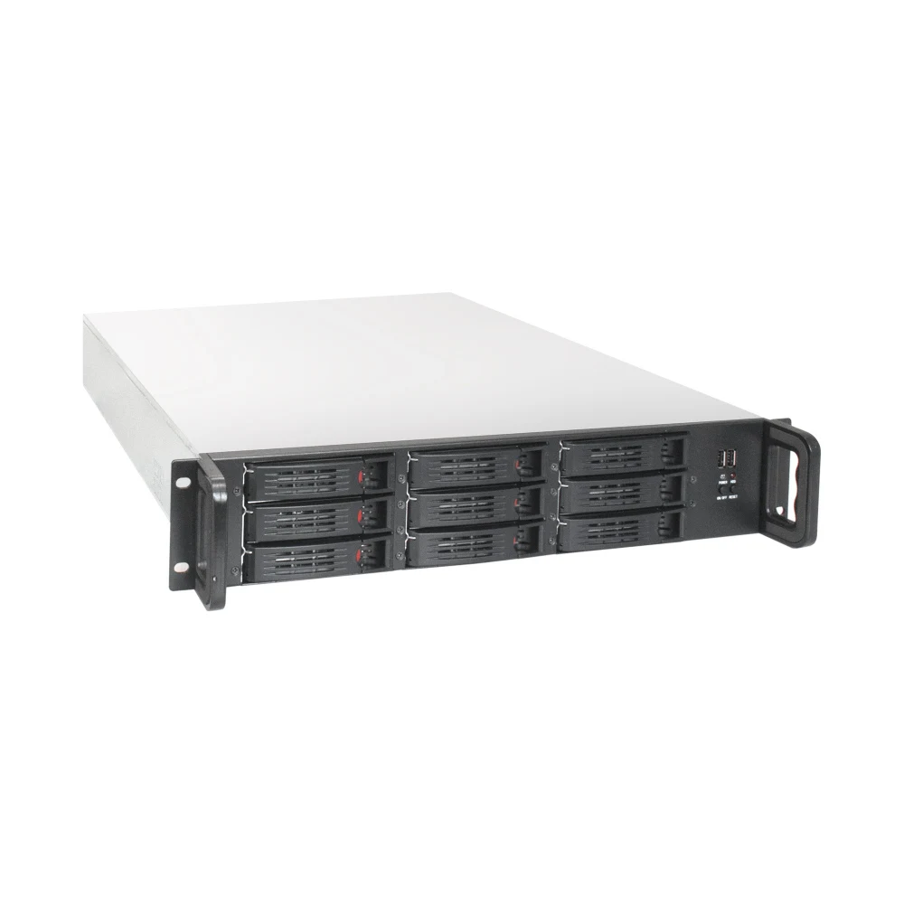 Серверная платформа ExeGate Pro 2U650-HS09 <RM 19", высота 2U, глубина 650, Redundant БП 2x1000W, 9xHotSwap, 2*USB>
