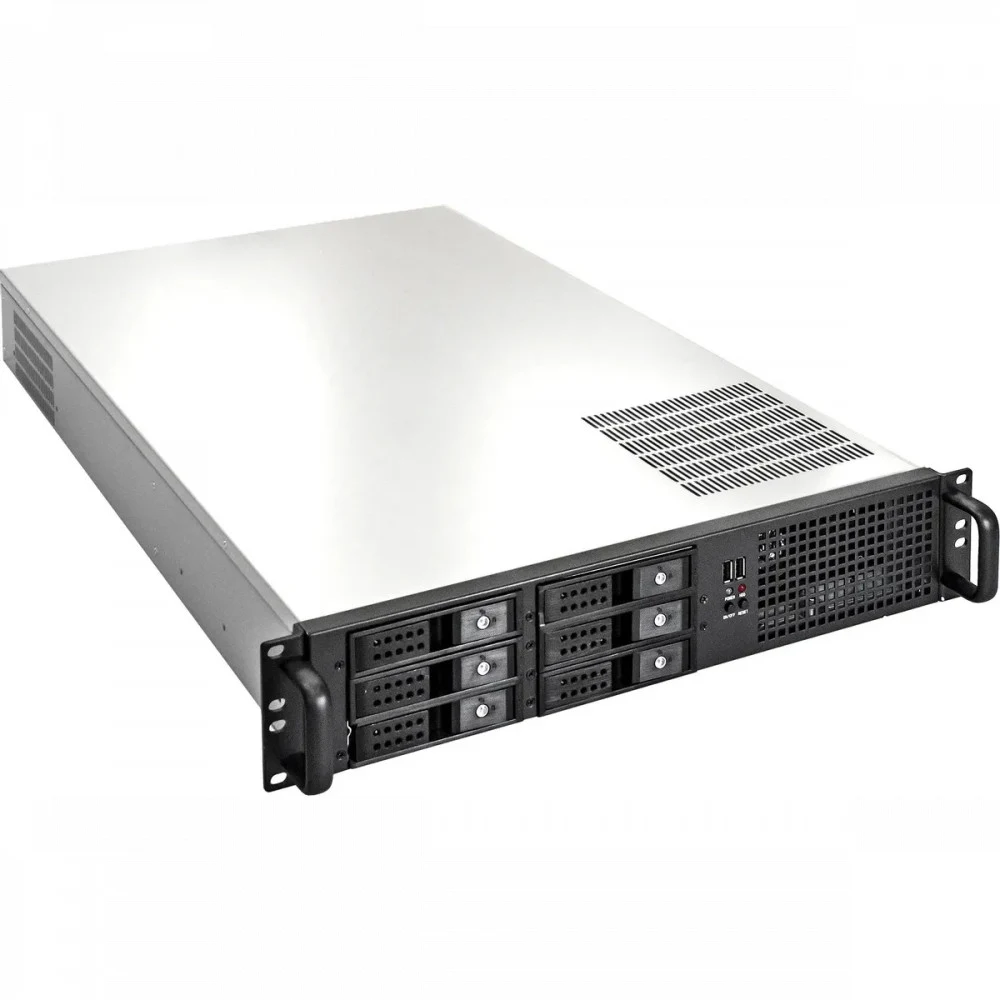 Серверный корпус ExeGate Pro 2U660-HS06 <RM 19", высота 2U, глубина 660, БП 1200ADS, 6xHotSwap, USB>