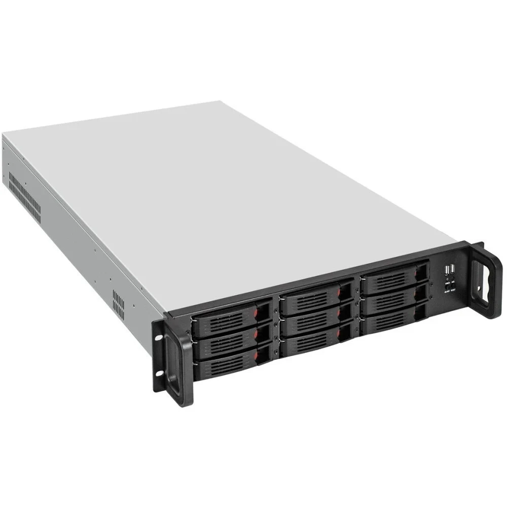 Серверный корпус ExeGate Pro 2U650-HS09 <RM 19", высота 2U, глубина 650, БП 2U-920ADS, 9xHotSwap, 2*USB>