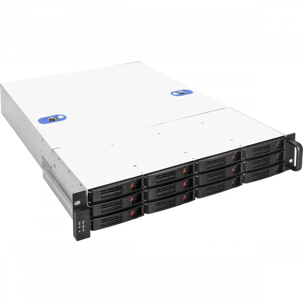 Серверный корпус ExeGate Pro 2U660-HS12 RM 19", высота 2U, глубина 660, без БП, 12xHotSwap, USB