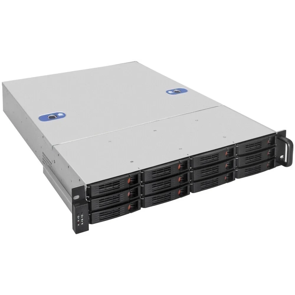 Серверная платформа ExeGate Pro 2U660-HS12 <RM 19", высота 2U, глубина 660, Redundant БП 2x1000W, 12xHotSwap>