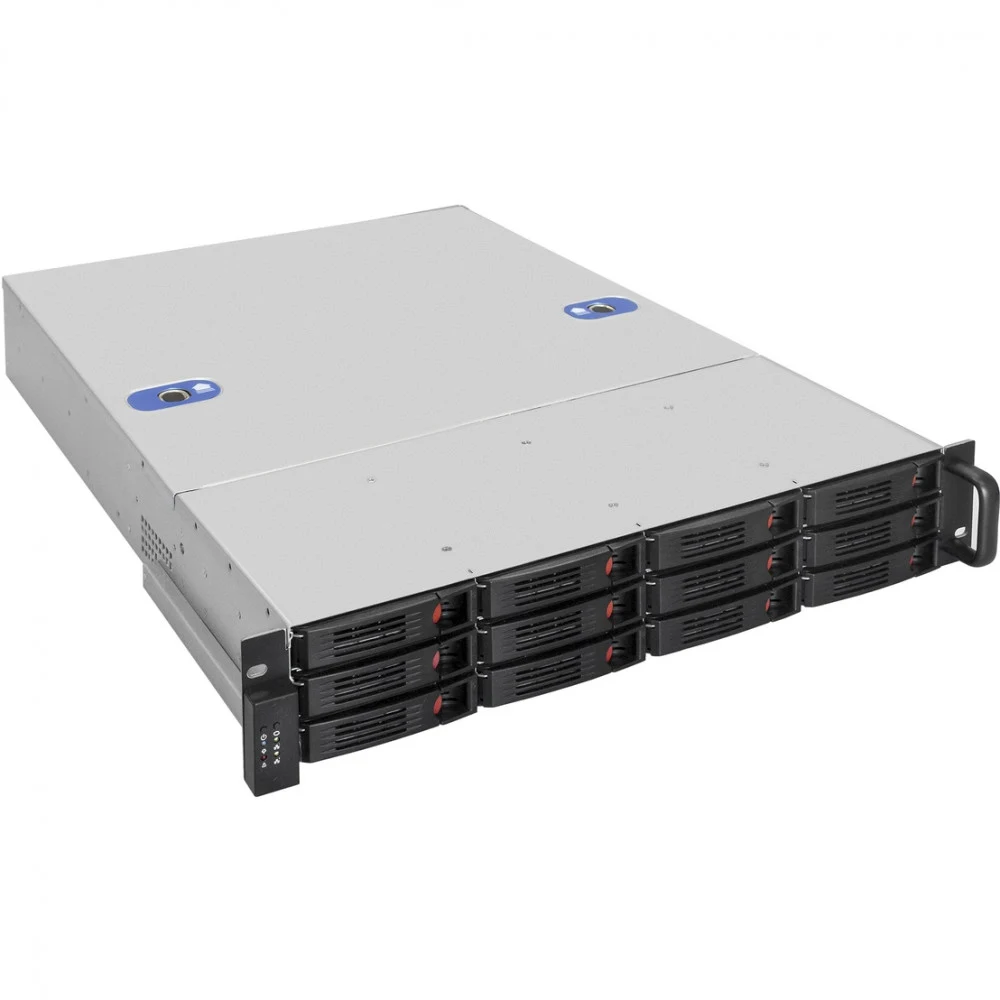 Серверный корпус ExeGate Pro 2U660-HS12 <RM 19", высота 2U, глубина 660, БП 1U-1000ADS, 12xHotSwap>
