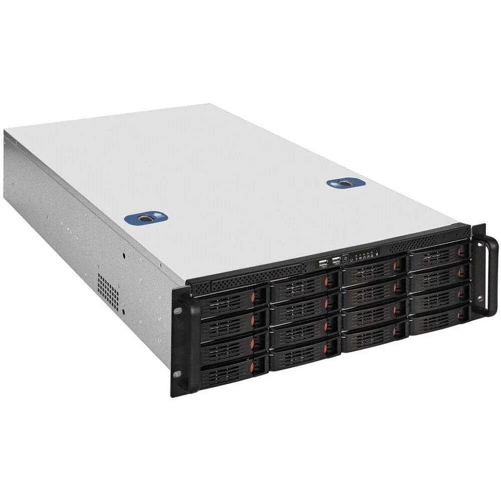 Серверный корпус ExeGate Pro 3U660-HS16 <RM 19", высота 3U, глубина 660, БП 2U-1080ADS,16xHotSwap, USB>