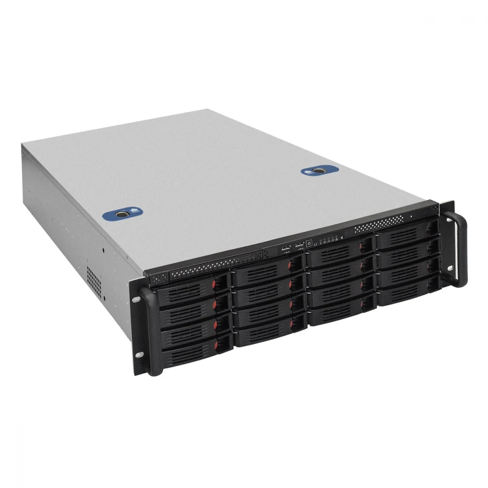 Серверная платформа ExeGate Pro 3U660-HS16 <RM 19", высота 3U, глубина 660, Redundant БП 2x1200W, 16xHotSwap, USB>