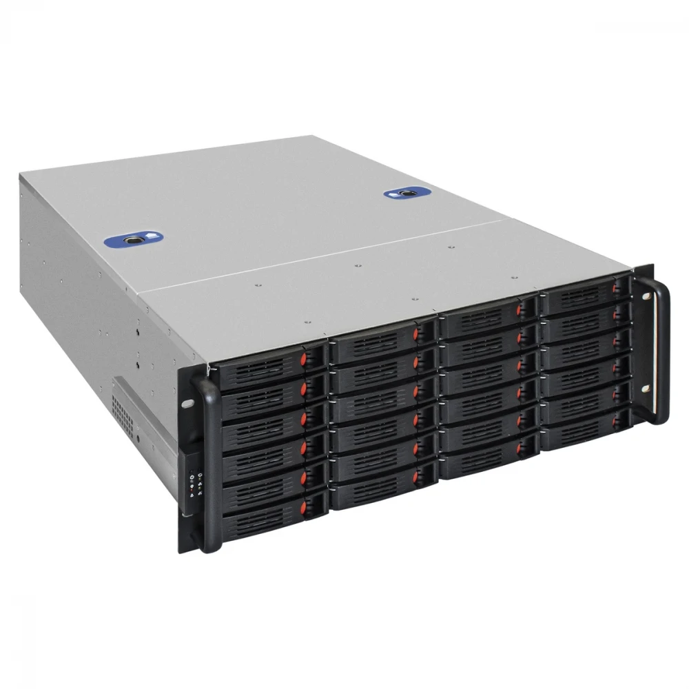 Серверный корпус ExeGate Pro 4U660-HS24 <RM 19", высота 4U, глубина 660, БП 800ADS, 24xHotSwap, USB>