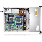 Серверный корпус/ Gooxi RMC4124-670-HSE-D 4U 24bay chassis ,Expander backplane rear 2*2.5"SAS/SATA 1300W 1+1 EU power cables rail kit