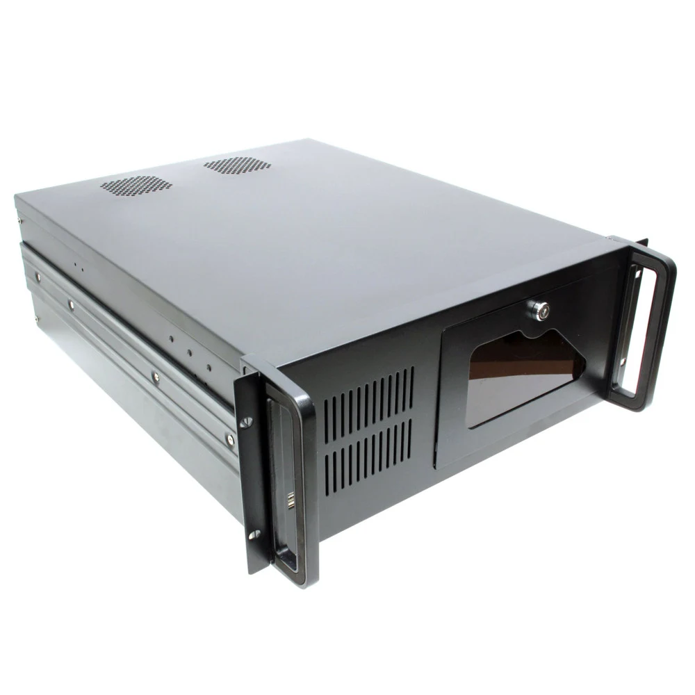 Procase B430L-B-0 черный {4U глубина 540мм, внешн 3x5.25, внутр 8xHDD, MB 12"x13",без Б/П PS2}