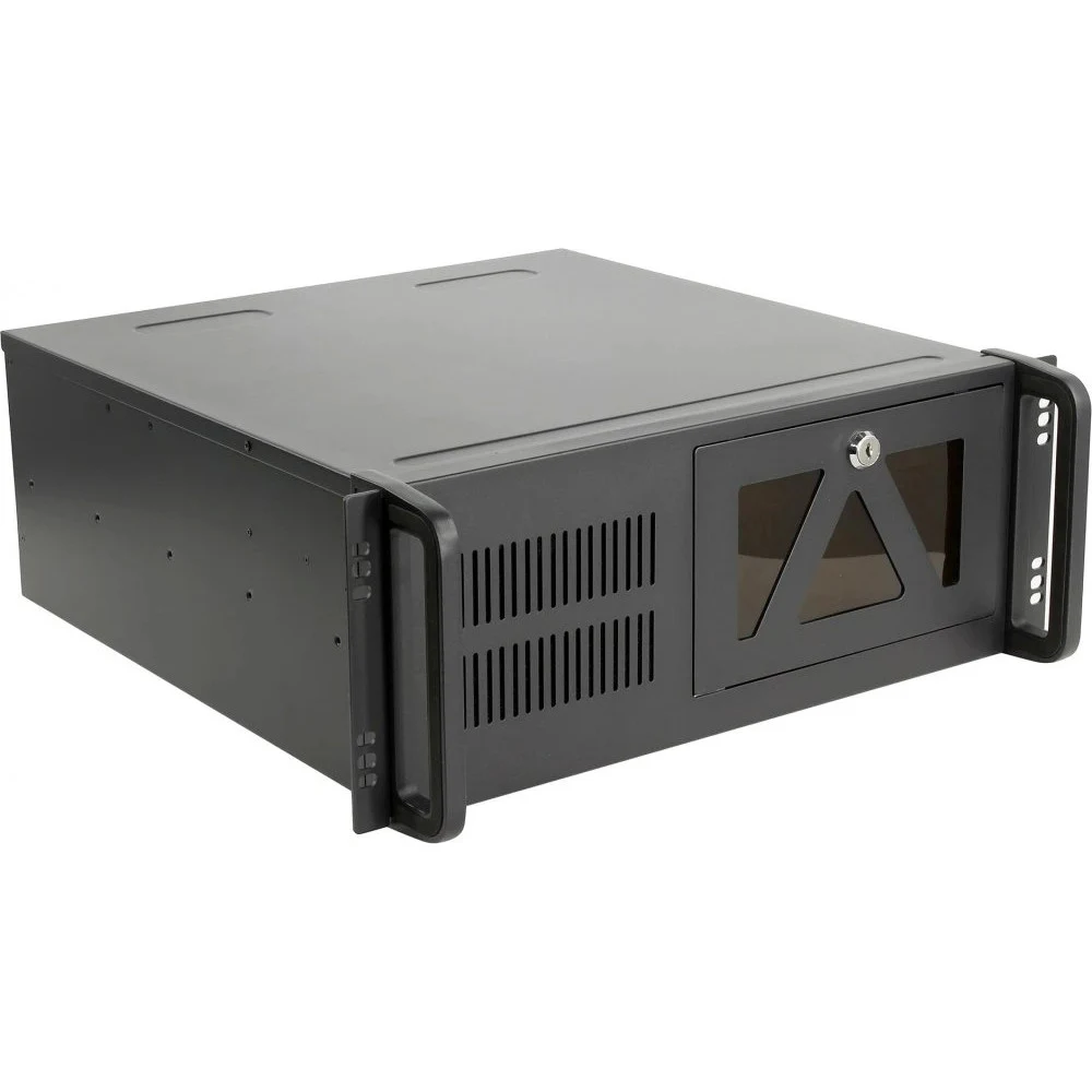 Procase B441-B-0 черный {4U глубина 450мм, внешн 2x5.25, 1x3.5, внутр 7xHDD, MB 12"x9,6", без Б/П PS2}