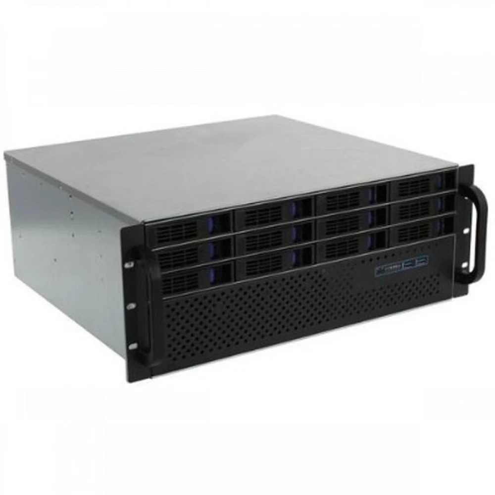 Procase ES412XS-SATA3-B-0 Корпус 4U Rack server case (12 SATA3/SAS 12Gb hotswap HDD), черный, без блока питания, глубина 400мм, MB 12"x13"