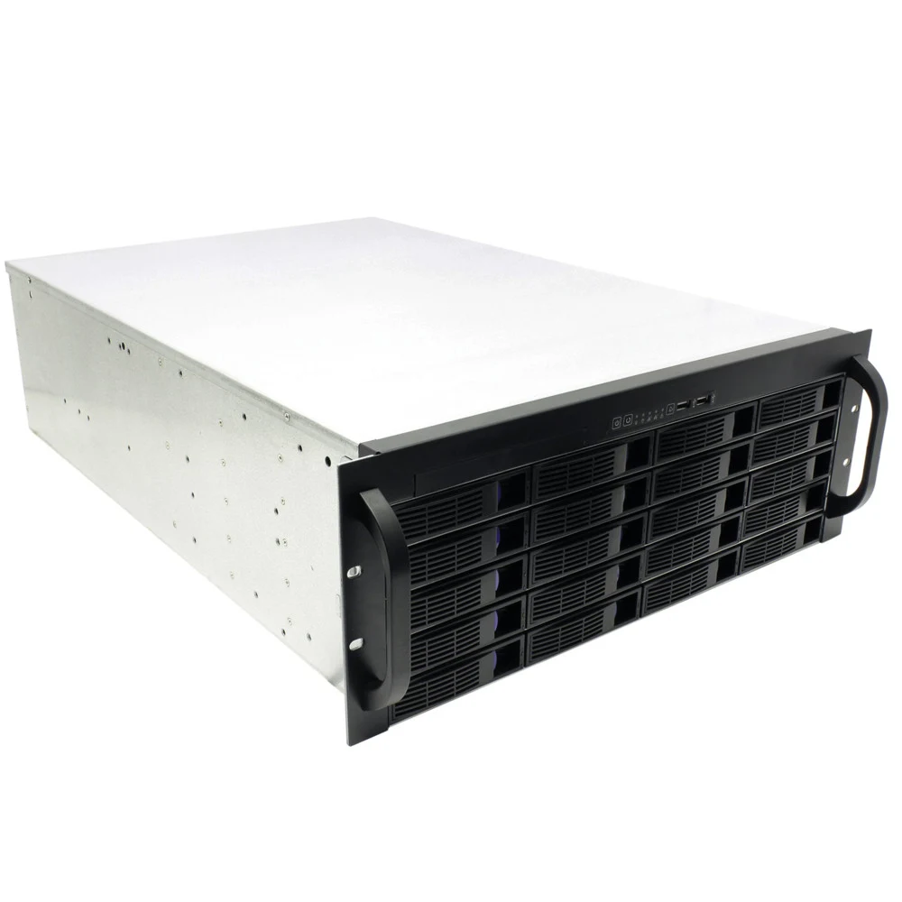 Procase ES420-SATA3-B-0 {4U 20 SATAII/SAS hotswap HDD, глубина 650мм, MB 12"x13", без Б/П,черный}