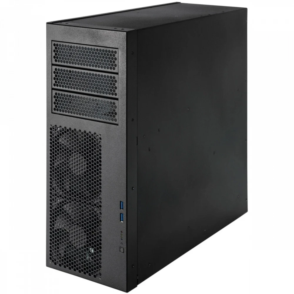 Procase PT443-B-0-RA Корпус Tower server case,3x5.25,черный,без блока питания,глубина 432мм,6-32, фильтр, MB PICMG 1.3, PICMG 1.0
