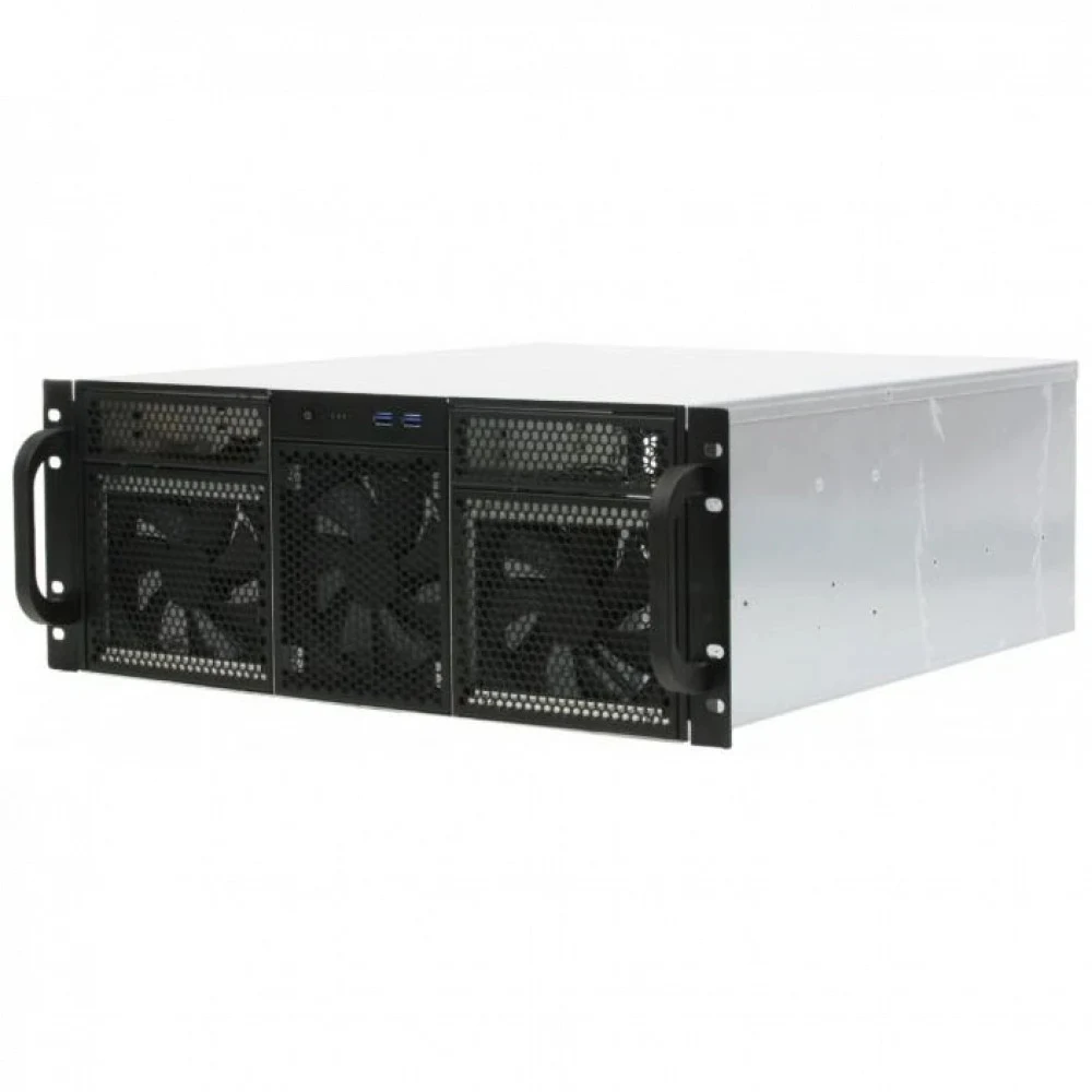 Procase Корпус 4U server case,2x5.25+14HDD,черный,без блока питания,глубина 480мм,MB CEB 12"x10,5" [RE411-D2H14-C-48]