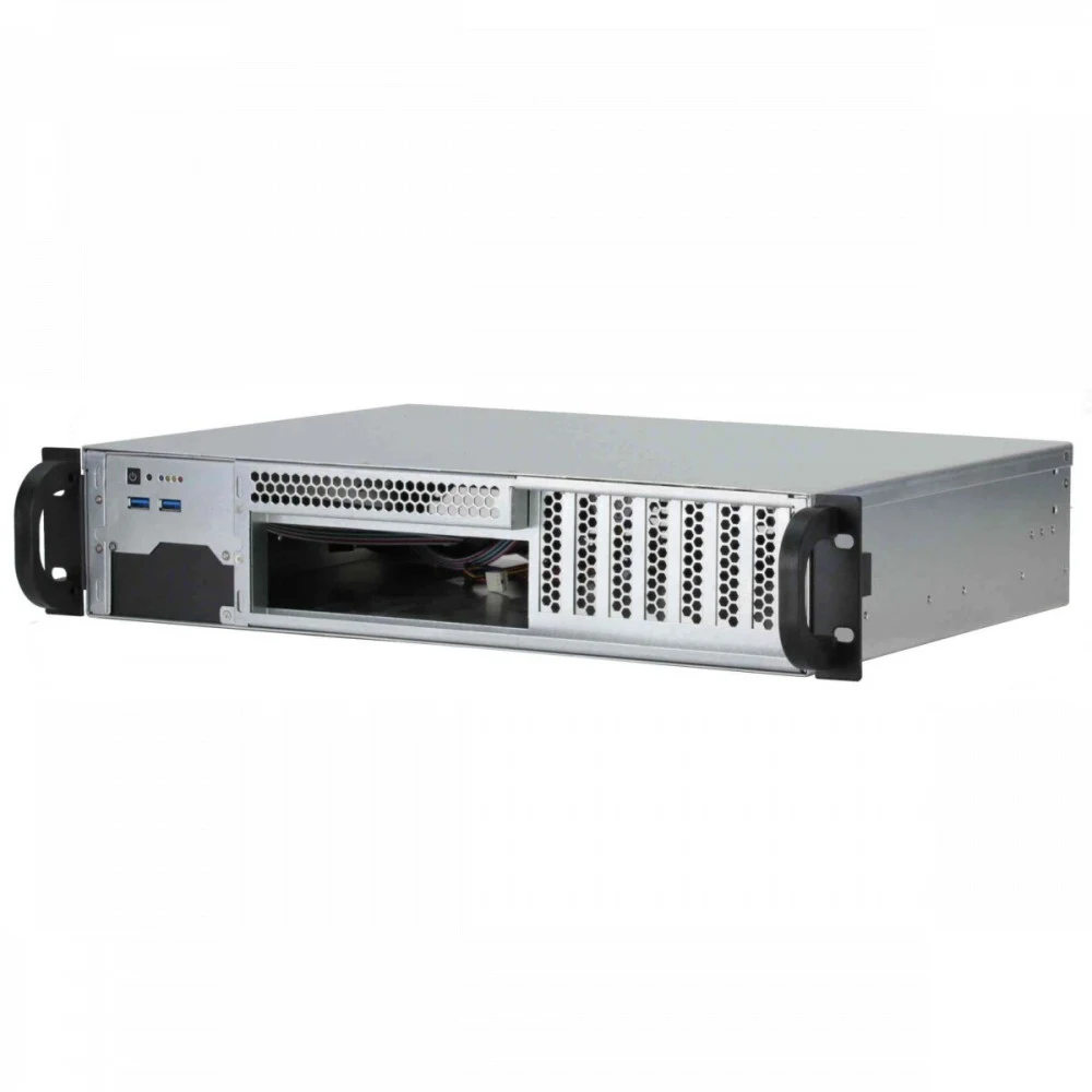 Procase RU230-B-0 Корпус 2U front/rear-access rack server case, черный, без блока питания, глубина 300мм, MB 12"x9.6"
