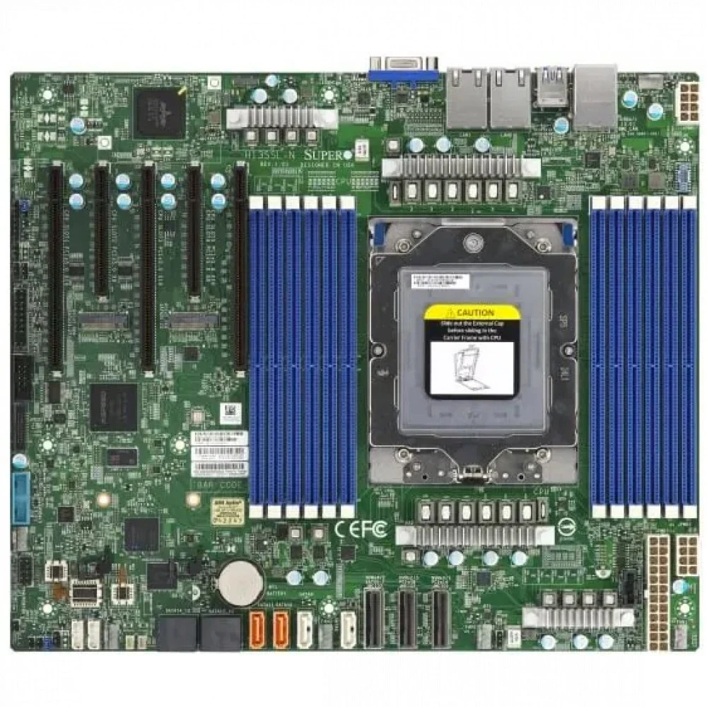 Supermicro MBD-H13SSL-N-O Материнская плата AMD EPYC UP platform with socket SP5 CPU, SoC, 12x Bulk