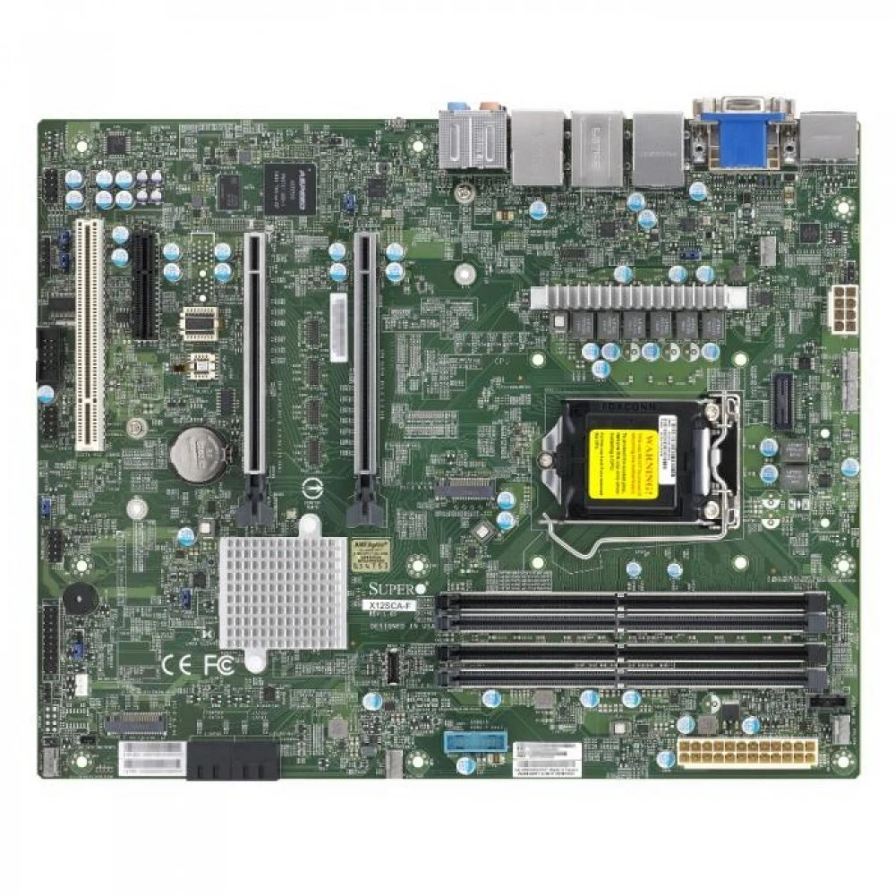 Системная плата/ MBD-X12SCA-F-O (X12SCA-F, Intel W480 Chipset, support Intel Comet lake-S, 1 LGA-1200, 4 UDIMM, 1 PCIe 3.0 x4, 2 PCIe 3.0 x16 slots (16/NA or 8/8), M.2 2 PCIe 3.0 x4, RAID 0 & 1 2280