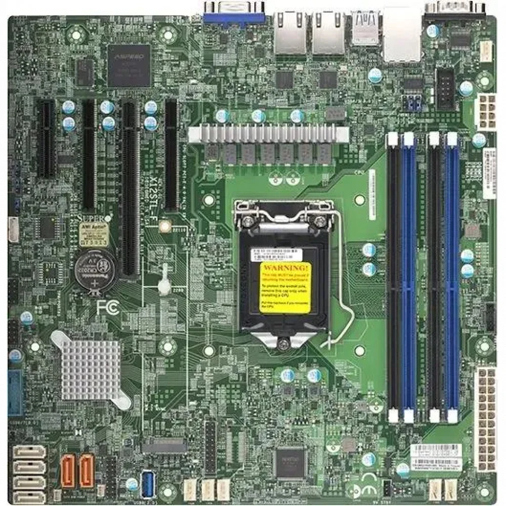 Материнская плата SuperMicro MBD-X12STL-F-B Intel® Xeon® E-2300 Processor, 10th Generation Intel® Pentium® Processor, Single Socket LGA-1200 (Socket H5) supported,CPU supports Up to 95W TDP,Intel® C