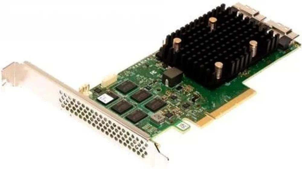 MegaRAID 9560-16I SGL (05-50077-00 / 05-5007-0003 / 03-50077-00003) PCIe 4.0 x8 LP, SAS/SATA/NVMe, RAID 0,1,5,6,10,50,60, 16port(2 * int SFF8654), 8GB Cache, 3916ROC, RTL (007462)