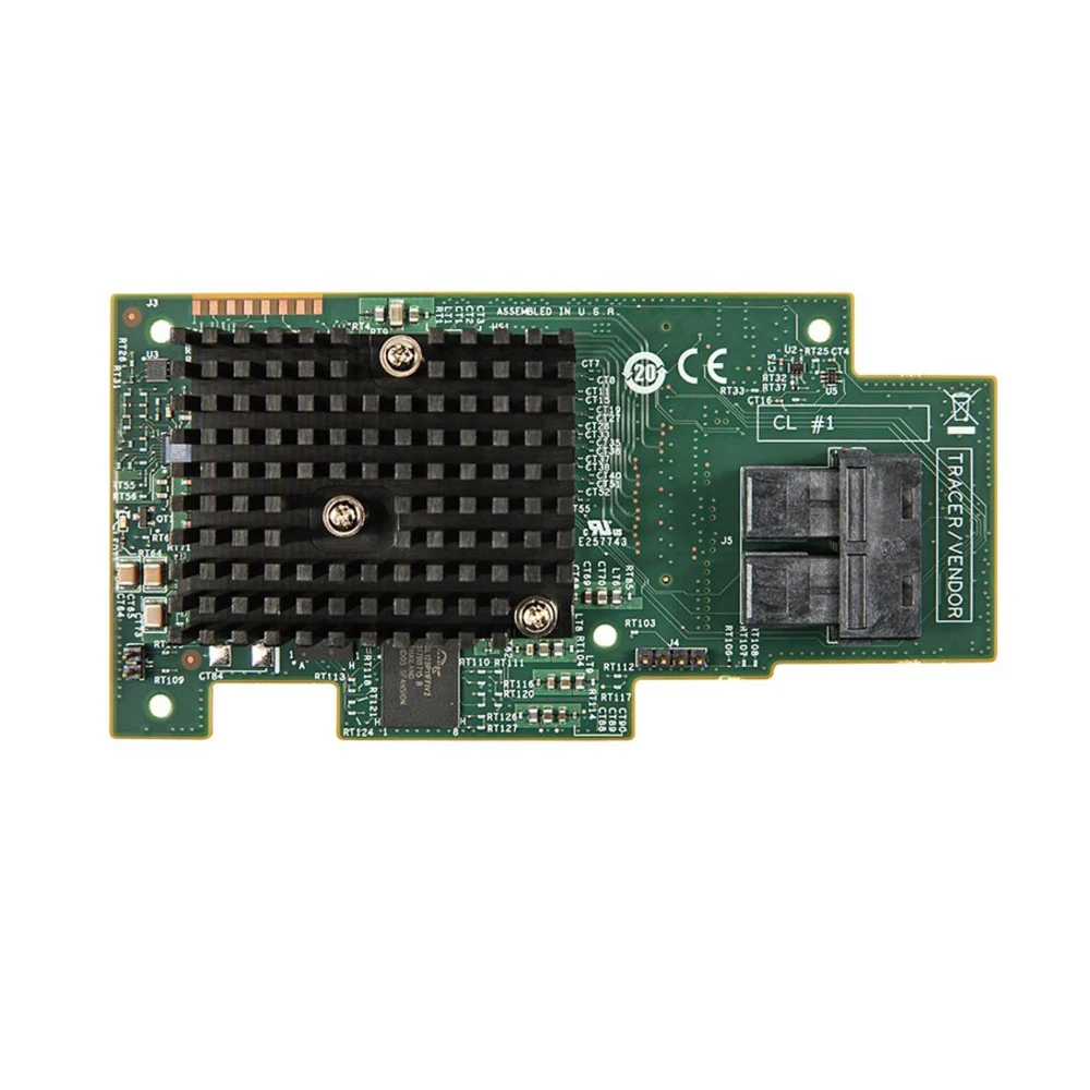 Intel Integrated RAID Module RMS3HC080, Single, 12Gb/s, 8 internal port SAS/SATA mezzanine card, LSI 3008, PCIe 3.0, RAID levels 0/1/10/5, and JBOD mode