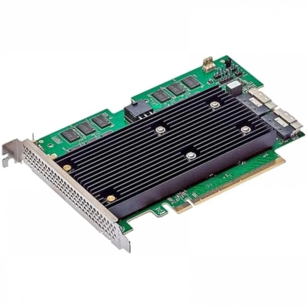 Контроллер/ Broadcom 9670W-16i SGL (05-50113-00003 / 03-50113-00002) , PCIe 4.0 x16, Full Height, 24G SAS/SATA/NVMe, RAID 0,1,5,6,10,50,60, 16port(2x8 SFF-8654), 8GB Cache, SAS4116W ROC, RTL