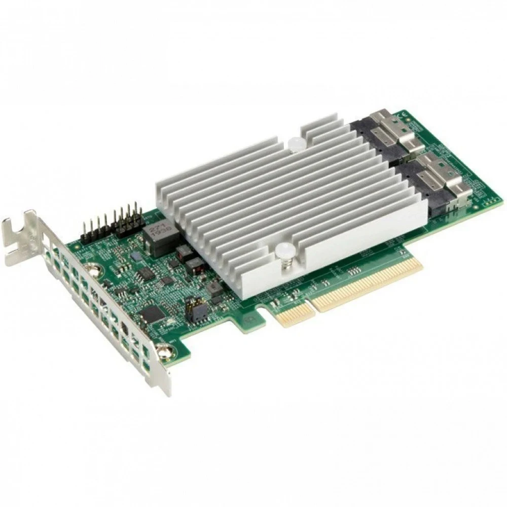 Контроллер SuperMicro AOC-S3816L-L16IT-O 16 int 12Gb/s SAS3 ports, x8 Gen4, HBA, LP, 122HDDw/exp