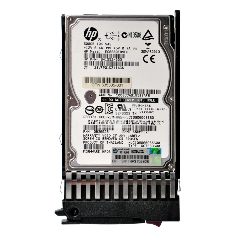 Жесткий диск HP 600GB 10K SAS SFF EVA M6625 [AW611A], AW611A 641552-003 613922-001 597609-003 619286-003 EG0600FBDBU EG0600FBLSH