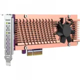 QNAP QM2-2P-344A 2 x M.2 22110 or 2280 PCIe (Gen3 x 4) NVMe SSD slots, Low-profile flat and Full-height are bundled
