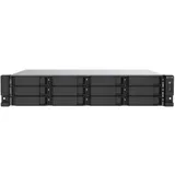 SMB QNAP TS-1273AU-RP-8G NAS 12 HDD trays, 2x 2.5 GbE, rackmount, 2 PSU. 4-core AMD V1500B 2,2 GHz , RAM 8 GB (8 GB UDIMM DDR4 (1 x 8 GB) up to 32 GB (2 x 16 GB)). W/o rail kit RAIL-B02