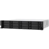 SMB QNAP TS-1273AU-RP-8G NAS 12 HDD trays, 2x 2.5 GbE, rackmount, 2 PSU. 4-core AMD V1500B 2,2 GHz , RAM 8 GB (8 GB UDIMM DDR4 (1 x 8 GB) up to 32 GB (2 x 16 GB)). W/o rail kit RAIL-B02