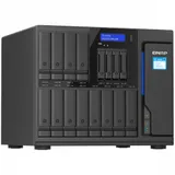 SMB QNAP TS-1655-8G NAS 16-Bay (12x 3.5"/2.5" HDD/SSD bays + 4x 2.5" SSD bays + 2x M.2 2280 SATA slots), Intel Atom C5125 8-core processor, 2.8GHz, 8 GB DDR4 (1 x 8 GB) up to 128 GB (4 x 32 GB), 2x