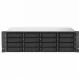SMB QNAP TS-1673AU-RP-16G NAS 16 HDD trays, 2x 2.5 GbE, rackmount, 2 PSU. 4-core AMD V1500B 2,2 GHz,,RAM 16 GB (1 x 16 GB) up to 32 GB (2 x 16 GB). W/o rail kit RAIL-B02