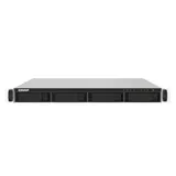 SMB QNAP TS-432PXU-2G 4-Bay quad-core AL324 64-bit 1.7 GHz rackmount NAS with 250W PSU, 2GB DDR4 UDIMM RAM (max 1x16GB), SATA 6Gb/s, 2x 10GbE SFP+ LAN, 2x2.5 GbE LAN, 1x PCIe Gen2 x2 slot. W/o RAIL-