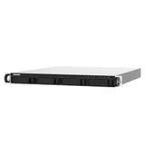 SMB QNAP TS-432PXU-2G 4-Bay quad-core AL324 64-bit 1.7 GHz rackmount NAS with 250W PSU, 2GB DDR4 UDIMM RAM (max 1x16GB), SATA 6Gb/s, 2x 10GbE SFP+ LAN, 2x2.5 GbE LAN, 1x PCIe Gen2 x2 slot. W/o RAIL-