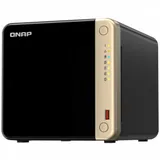 Сетевое оборудование QNAP TS-464-8G EU-RU Сетевой RAID-накопитель, 4 отсека 3,5"/2,5", 2 слота M.2 2280 NVMe, 2 порта 2,5 GbE BASE-T, HDMI-порт. Intel Celeron N5105/N5095 2,0 ГГц (2,9 ГГц), 8 ГБ DDR