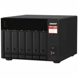 Сетевой RAID-накопитель, 6 отсеков 3,5"/2,5", 2 порта 2,5 GbE BASE-T, 2 слота M.2 NVMe, AMD Ryzen V1500B 2,2 ГГц, 8 ГБ DDR4.