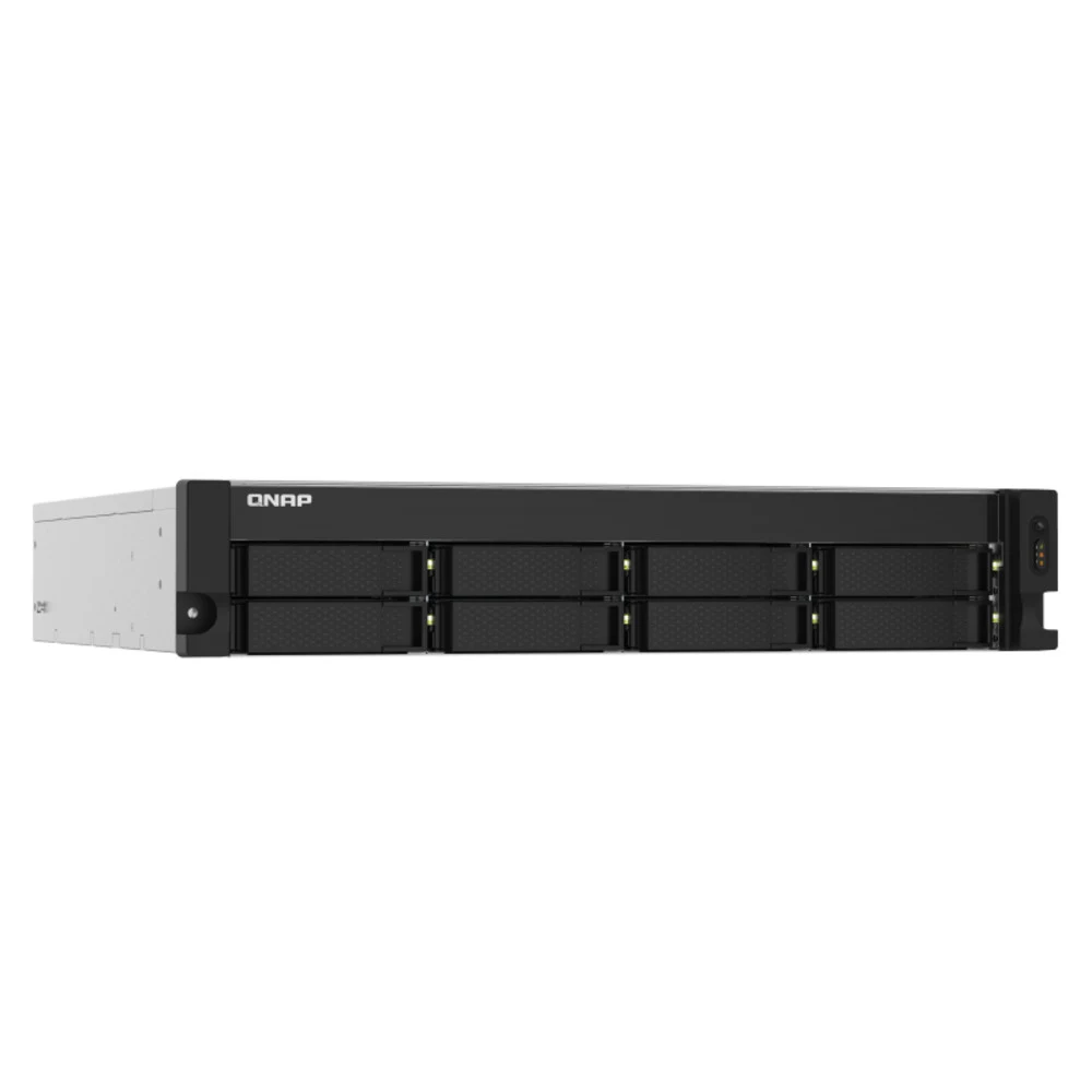 Сетевое оборудование QNAP TS-832PXU-4G EU-RU Сетевой RAID-накопитель, 8 отсеков 3,5"/2,5", 2 порта 10 GbE SFP+, 2 порта 2,5 GbE, стоечное исполнение, 1 блок питания. ARM Cortex-A57 Annapurna Labs AL