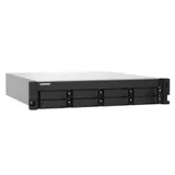 SMB QNAP TS-832PXU-4G 8-Bay AL324 quad-core 1.7 GHz 2U rackmount NAS, 4GB DDR4 UDIMM RAM (max 1x16GB), SATA 6Gb/s, 2x 10GbE SFP+ LAN, 2x2.5 GbE LAN, 1x PCIe Gen2 x2 slot. W/o RAIL-B02