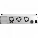Сетевое хранилище без дисков SMB QNAP TS-873AeU-4G NAS 8x3.5/2.5 SATA/SSD trays, 2 x M2 PCIe, 2x 2.5 GbE, 2U rackmount, 1 PSU. AMD Ryzen V1500B 4-core/8-thread 2.2 GHz processor, 4 GB DDR4 RAM (1*4