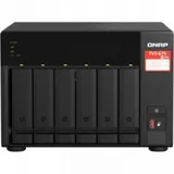 SMB QNAP TVS-675-8G NAS, 6-tray w/o HDD, 2xM.2 SSD Slot, 1xHDMI-port. CPU 8-сore 64-bit x86 KX-U6580 2.5 GHz , 8GB DDR4 (1 x 8GB) up to 64GB (2 x 32GB), 2x 2.5 Gigabit LAN