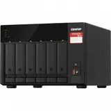 SMB QNAP TVS-675-8G NAS, 6-tray w/o HDD, 2xM.2 SSD Slot, 1xHDMI-port. CPU 8-сore 64-bit x86 KX-U6580 2.5 GHz , 8GB DDR4 (1 x 8GB) up to 64GB (2 x 32GB), 2x 2.5 Gigabit LAN