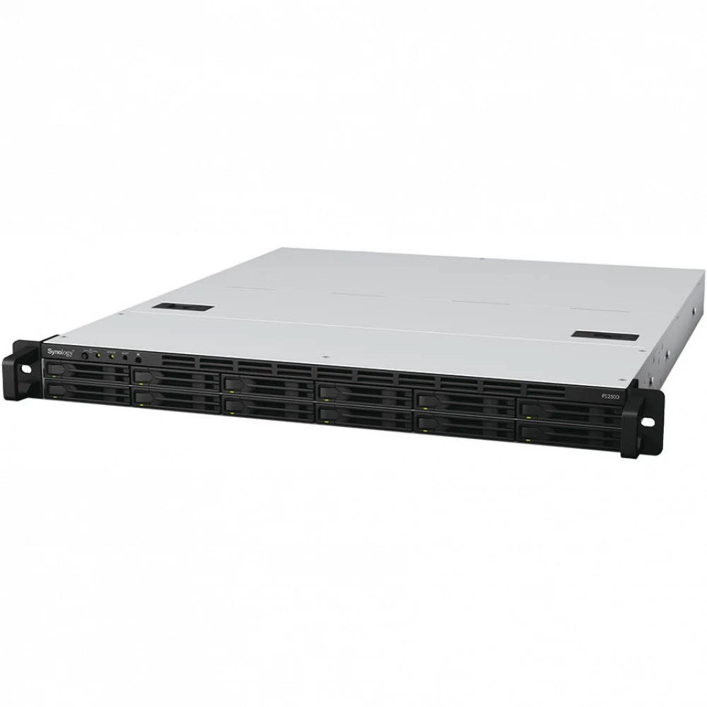 Synology FlashStation (Rack 1U) 4C 3.35GhzCPU/8Gb upto 32/no HDD upto 12 SATA SSD)/2xUSB3.2/2x10GE(RJ-45)+2x1GE)/1xExpSlot/iSCSI/2xIPcam(upto100)/2xRPS/no rail/5YW