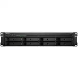 Synology Rack 2U, QC2.2GHzCPU/4GbDDR4(upto32)/RAID0,1,5,6,10/upto 8 hot plug HDDs SATA(3,5'or2,5')(upto 12 with RX418)/2xUSB3.2/1eSATA/iSCSI/4xGbE(+1Expslot)/2xIPcam(upto 40)/2xPS/norail