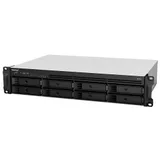 Synology Rack 2U, QC2.2GHzCPU/4GbDDR4(upto32)/RAID0,1,5,6,10/upto 8 hot plug HDDs SATA(3,5'or2,5')(upto 12 with RX418)/2xUSB3.2/1eSATA/iSCSI/4xGbE(+1Expslot)/2xIPcam(upto 40)/2xPS/norail