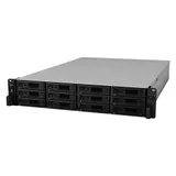 Synology (Rack2U) QC2,4Ghz/8Gb upto 64/RAID0,1,10,5,6/up to12HP HDDs SATA(3,5'or2,5') upto 36 with 2xRX1217(RP)/2xUSB/4GigEth(+2Expslot)/iSCSI/2xIPcam(upto75)/1xPS/norail/5YW
