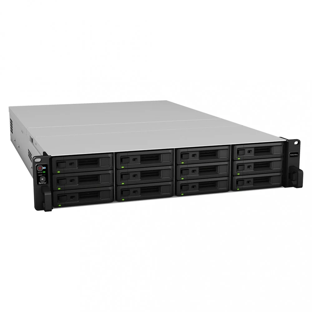 Synology RS3621RPxs Сетевое хранилище 6C2,2 ГГц / 8 ГБ (64) / RAID0,1,10,5,6 / жесткие диски до 12HP SATA до 36 с 2xRX1217 (RP) / 2xUSB / 4xGE / 2xPCIe / iSCSI / 2xIPcam (до 75) / 2xRPS