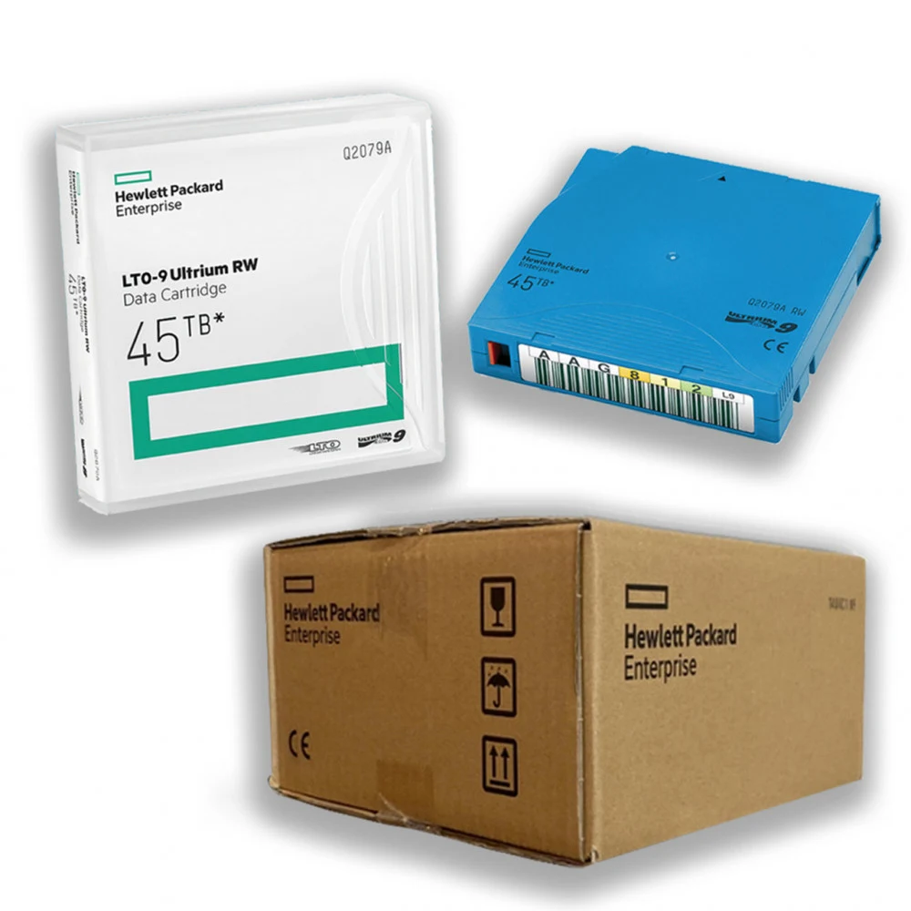 HPE Ultrium LTO9 45TB bar code non custom labeled cartridge 20 pack (for libraries & autoloaders incl. 20 x Q2078L) analog Q2078AL