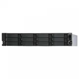 SMB QNAP TL-R1200S-RP SATA 6GB/s JBOD storage enclosure, 12-tray 3,5"/2,5" w/o HDD, 3 x SFF-8088, 2 PSU. Rackmount. W/o rail kit RAIL-B02