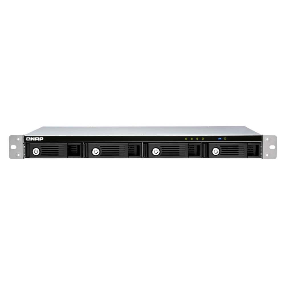 channel QNAP DAS TR-004U 4-Bay 2.5/3.5 SATA Type-C USB 3.1 Gen 1 (5 Gb/s ) Direct Attached Storage with Hardware RAID. W/o rail kit RAIL-B02